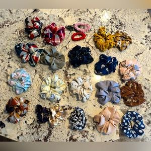 Lot of 22 Hair Scrunchies, most never worn